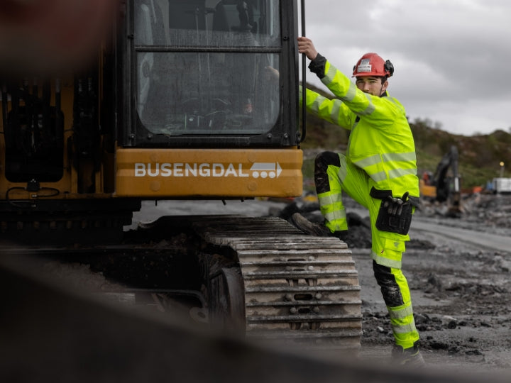 Synlige arbeidsklær med 4-veis stretch